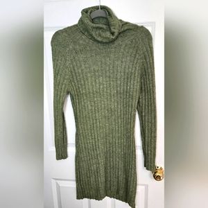 Shein sweater dress size small, color- green